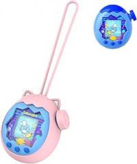 for Tamagotchi Paradise Silicone Case–Soft Protective Cover with Lanyard,Shockproof Dustproof Shell for Tamagotchi Electronic Pet Toy[Pink]
