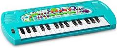 Raimy Mini Keyboard Piano for Kids, 32 Keys Portable Piano Early Learning Educational Electronic Music Keyboard Instrument Toys for 3 4 5 6 Year Old Boys and Girls (Blue)