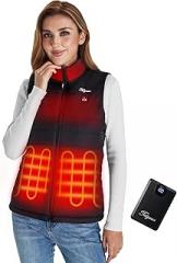 Telguua Heated Vest Women with Battery Pack,Women's Heated Warm Vest Electric Rechargeable Heating Vests