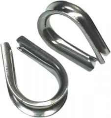 Milageto 2X Wire Rope Clamps Hardware Wires Accessories Reliable Easy to Install Cable Clips Fastener for Cable Fitting, Clip Rings for 6mm