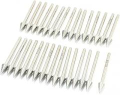 30 Pcs Wood Drill Bits Tree Shape Head Grinding Bits Diamond Mounted Boring Drill Bits Points 3x6mm