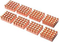 4/812-PCS VRAM Copper Heatsink 13x12x5mm Thermal Conductive Copper Sheet for Cooling Cooler GPU Chips VRAM GPU Replacement for OEM New 2026 High for Reliable Electronic Component