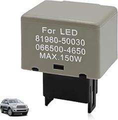 8 Pin LM449 81980 50030 066500 4650 Electronic LED Flasher Relay Compatible with Scion Lexus Toyota Fix Hyper Flash Turn Signal Issues for LED Light Bulbs Speed Adjustable