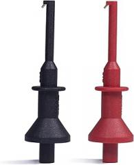 Test Hooks Clips, Multimeter Test Lead Kit Mini Test Hook Clip for 2mm Plug Test Probe Electronic Testing IC Grabber