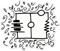 Azeeda 'Electronic Circuit Diagram' White Premium Vinyl Decal Sticker – Waterproof, Durable & Easy to Apply - Ideal for Car Bumpers, Windows, Bins and More (DW00078419)