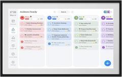 15.6 Inch Digital Calendar Chore Chart, WiFi Electronic Family Planner, 1080 Full HD Touchscreen Display, Wall Desk Mountable, Digital Picture Frame for Family Schedules (US)