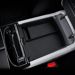 for Tucson Center Console Organizer Double-Layer 2025-2026 Hyundai Tucson(Limited) & Tucson Hybrid & Tucson Plug-in Hybrid Accessories Armrest Tray-ONLY Fit Tucson with Electronic Shift