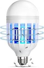 Bug Zapper Light Bulb, 2 in 1 Mosquitoes Killer Lamp Led Electronic Insect & Fly Killer, Porch Light for Entryway, Doorway, Corridor, Balcony and Patio