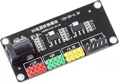 12V to 3.3V 5V Electricity Adapter Output Stepping Down Power Supply Module Electronic Component Computers Project Accessories Power Supply Module for Electronics