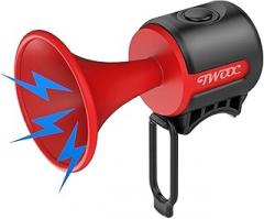 Electric Bike Horn for Adults, 100dB Electronic Bicycle Bell Loud 1 Sound Mode with 300mAh Button Battery Operated/IPX4 Waterproof/Fixed Anti-Slip Pad