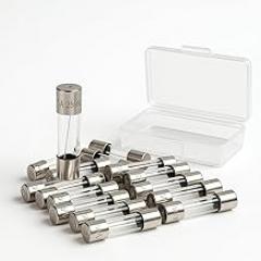 15A 250V Fast-Blow Glass Fuses, 30PCS 5x20mm 15 amp Electronic Fuses Replacement for Christmas Lights, Appliances & Electronics - 0.2x0.78 Inch (15A)