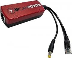 Gigabit POE to 12V DC Converter w/POE Pass Through, Takes Incoming POE and Converts to 12V DC While Passing Through The Power Over Ethernet, 802.3af/at, 10/100/1000, Splitter and Extender
