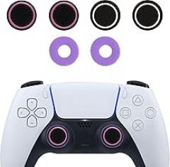 MysticHome No - Slip Thumb Grips & Precision Rings | Universal Controller Accessories for Nintendo Switch Pro, PS4, PS5, Xbox One & Series X | 6 - Pack Multi - Color