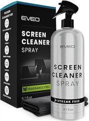 Screen Cleaner Spray and Wipe - TV Screen Cleaner for Smart TV and Electronic Devices: Computer, Laptop, Monitor, MacBook, iPhone - Microfiber Cloth Included - 1 Pack