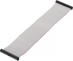 MECCANIXITY 1 Pcs IDC Connector Flat Ribbon Cable, 50 Pins 2mm Pitch 25cm Length FC to FC Dual Female Connector Flat Ribbon Cable Wire for Industrial Electronics, Grey