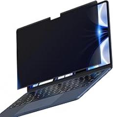 Privacy Screen for MacBook Air 13.6 Inch (2025–2022, A2681 A3113 A3240),Reusable Adhesive Wide-angle privacy Filter, High Light Transmission, Slim Fit, Easy to Wash & Removable- Matte