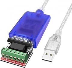 USB to RS422 RS485 Serial Port Converter Adapter Cable with FTDI Chip Support Windows 10, 8, 7, XP and Mac with ESD Protection (3ft/1meter)