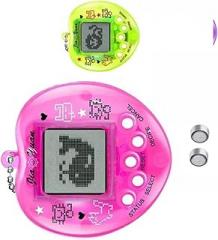 Keenso 2Pcs Virtual Pet Game Mini Heart Shape Multi Pet Modes Digital Electronic Toys