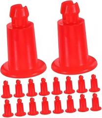 DOITOOL 25pcs Electronic Weighing Scale Accessories Scale Tray Foot Stand Leveling Tool Red Bracket for Accurate Weighing