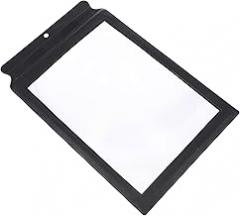 Handheld Magnifying Glass 3X Portable Lightweight Reading Magnifier with Black Frame Ultra-Thin PVC for Elderly Home Use Visual Aid