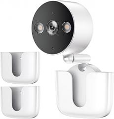 No Drilling Tapo Camera Mount,Compatible with Tapo Link Camera C120,Adhesive Mounting Holder,Easy to Install for TP Link Indoor/Outdoor Security System,White (2Pack)