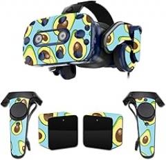 MightySkins Skin Compatible with HTC Vive Pro VR Headset - Blue Avocados | Protective, Durable, and Unique Vinyl Decal wrap Cover | Easy to Apply, Remove, and Change Styles | Made in The USA