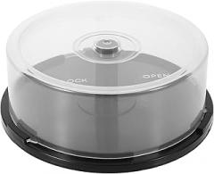 Cd DVD Storage Organizer Discs Plastic Bucket Portable Cd Organizer Box Elegant Minimalist Design