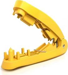 4-in-1 RJ45 network cable tool with cutting, stripping, untangling and straightening functions(Yellow)