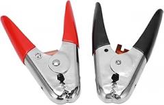 600AMP Conductivity Augmenter Jumper Cables with Black and Red Clamps for Universal Car Battery Charging, Electronic Tests, and More Heavy Duty, with