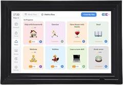 Upgrade Digital Calendar, 10.1inch Smart WiFi Digital Calendar Chore Chart with APP & HD Interactive Touchscreen, Smart Family Planner Electronic Picture Frame for Schedules