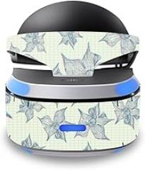 MightySkins Skin Compatible with Sony Playstation VR wrap Cover Sticker Skins 3D Flowers