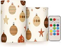 Beige Ornament Electronic Candle Light,No Open Flame, No Smoke, No Wax Drips, Remote Controllable, 4-Hour/8-Hour Timer for On/Off, Multiple Light Settings, Versatile for Different Occasions.