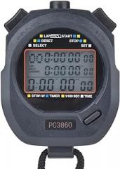 ABS Multifunction Sports Running Stopwatch Electronic Timer for Track and Field Events, 12/24 Hours Display, 10-320 BPM, Construction, for Athletes and Coaches, CR-2032 Button Lithium Battery