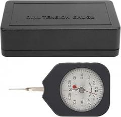 SEN - 0.3-2 Dial Tensiometer, Portable Alloy Double Pointer Tension Gauge Tester, 0.3N Force Gauge for Relay Contact Pressure, Electronic Switch, Micro Switch, Valv