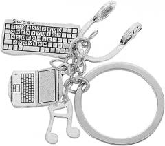 Holibanna Tech Enthusiast Keyring Electronic Pendant College Student Keychain Symbolic Chain Innovative Design