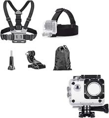 Chest Strap Head Mount for Gopro Hero 13 12, 11, 10, AKASO EK7000, Brave 4, V50 Action Cameras, Waterproof Housing Case Compatible with AKASO EK7000Xilecam X2/Jadfezy