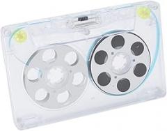 Blank Cassette Tapes, Audio Cassette Tape, Reel to Reel 46 Minute Blank Cassettes Tapes with Aluminum Alloy Reels for All Kinds of Music Recording (Silver)