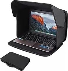 Lightweight Laptop Sun Glare Shield Laptop Sun Shade,Privacy Cover for Bag for Working Computer Privacy Hood Foldable and Portable Shield Cover Computer Hood Outside Glare 14-16''Pat (12-14'')