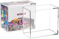 Standard Acrylic Booster Box Display Case - Stackable - 8mm + 5mm Ultra Thick Acrylic with 5x3mm Strong Magnets - Booster Box Case Protector - Compatible with PKMN Booster Boxes