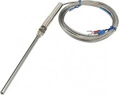 FTARP07 K Type 3.0m Cable 100mm Probe Head Thermocouple Temperature Sensor M8 Thread CA-187 1Pcs