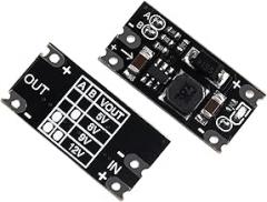 5PCS ction Mini Boost Module Step Up Board 5V/8V/9V/12V 1.5A LED Indicator DIY Electronic Voltage Module