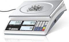 Industrial Counting Scale for Small Parts - 30kg/66lb Digital Gram Scale with 1g Precision, kg/g/lb Switchable Electronic Scale for Jewelry Coin, Precious Metals & Piece Counting Scales