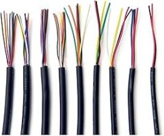 Outdoor Extension UL2464 Audio Signal Copper Wire, Electronic PVC Sheathed 28 AWG 16 AWG Wire Cable, Soft 2 Cores 10 Cores 2 Meters Solar sheathed(28AWG Black,2Cores)