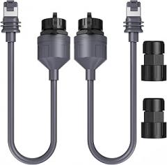 Starlink Ethernet Adapter Gen 3/Mini - Waterproof Starlink Mini Ethernet Cable Extension to RJ45 Coupler for Starlink Standard & Mini Dishy and Router, Ideal for Outdoor & Indoor Use (2 Pack)
