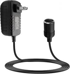 12V 2A 24W AC to DC Converter Car Outlet Adapter, Car Cigarette Lighter Adapter to Wall Plug, Power Adapter for Car Electronics, Portable Devices (Not for High-Power Tools，Max 24W/2A