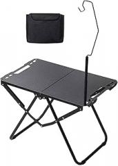 Folding Camping Table Compact Stand Sturdy Versatile with Carry Bag, Camp Table for Beach, Outdoor Cooking, Mountaineering