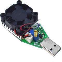 Mini USB 0.15A-3A Electronic Load Tester Module Adjustable Constant Current for 3.7V~13V 15W Continuous Intelligent Resistance Ageing (1-2A) (0.15-3A)