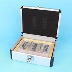 22PCS Optical Opthalmic Progressive Lens Set Trial Lens Case Wooden Tray Aluminium Case