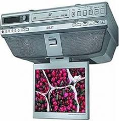 Sony ICF-DVD57TV Under the Cabinet LCD-TV / DVD / CD Clock Radio