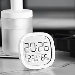 Digital Clock Alarm Clock LCD Screen Concise Clock Multifunctional Temperature Electronic Clock Magnetic Suction Slim Electronic Alarm Clock Clock For Bedroom Digital Alarm Clocks For Bedrooms